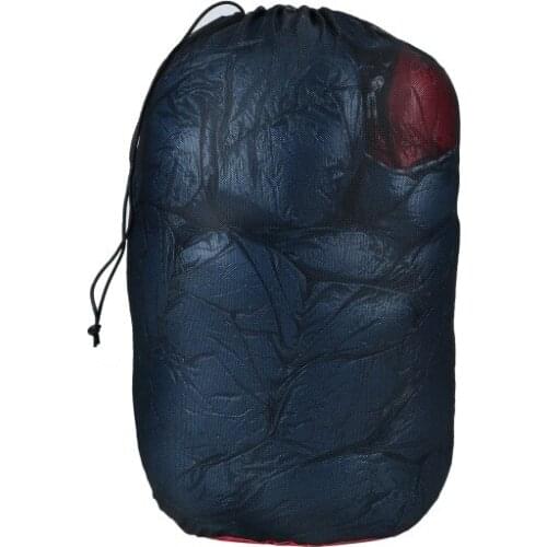 Camping equipment outdoor camping down sleeping bag compression winter clothing quilt bags nylon mesh Bag black outdoor gadget