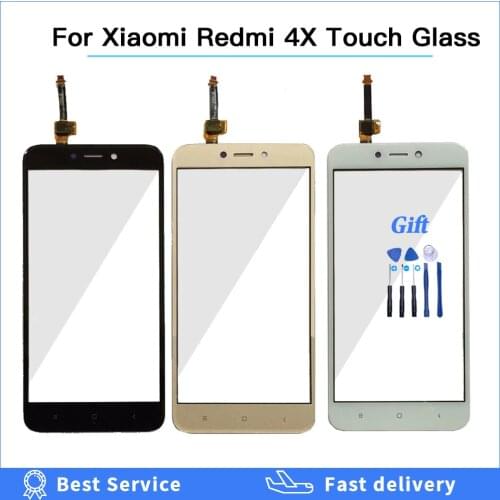 5.0'' Mobile Touch Screen Digitizer Panel Glass For Xiaomi Redmi 4X Touch Screen Sensor Phone Front Glass