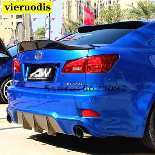 Carbon Fiber/FRP Rear Trunk Boot Duck Spoiler Back windshield Wing For Lexus IS IS250 IS300 IS350 2007-2013 Car Styling