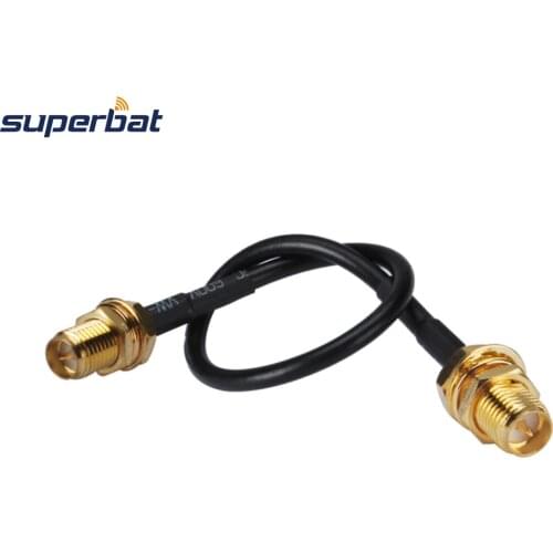 Superbat SMA Bulkhead Jack to SMA Bulkhead Female RG174 Cable 10m RF Coaxial Connector