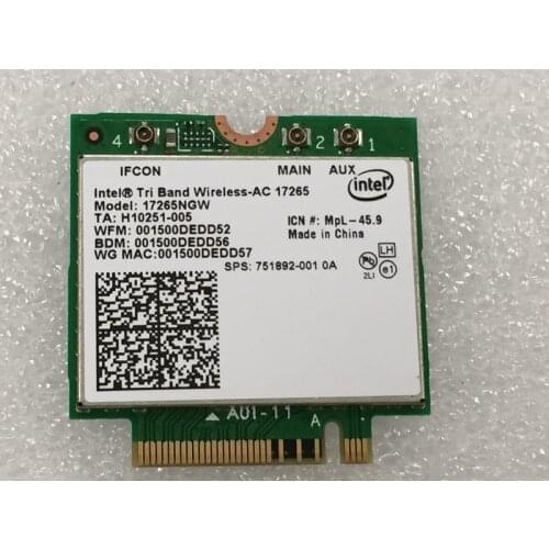 JINYUSHI for Intel AC 17265NGW Tri-band wireless card 802.11ad