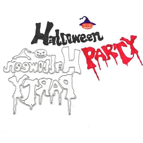Horrible Halloween Party Cutting Dies Mould for Scrapbook DIY