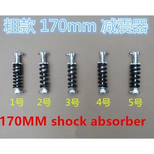 Mountain bike 170MM shock absorber Bicycle spring shock absorber folding bike shock absorber Bicycle frame accessories