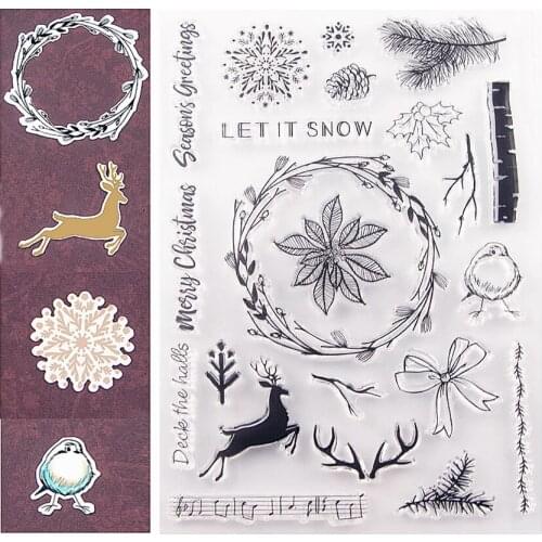 15.5x21.5cm Easter decorations Transparent Clear Stamps Silicone Seals Roller Stamp DIY scrapbooking photo album/Card Making