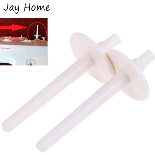 2Pcs Sewing Machine Spool Pins Spoon Stand Holder White Plastic Spool Pin Sewing Machine Accessories Fits Bobbin Winder Spindle