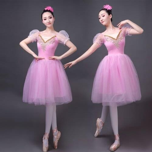 2020 Women Adult Kids Girls Pink Black White Classic Ballet Tutu Skirt Dress Ballet Costume