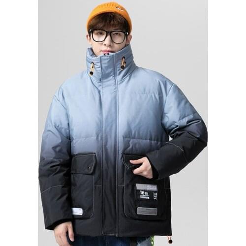 2020 Winter New Arrival Korean Wild Warm White Duck Down Plus Size Loose Thick Trend Casual Simple Men Down Jacket Free Shipping