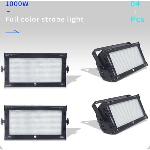 4Pcs/lots Atomic LED 1000W DMX Strobe Light Stroboscope Lights Fit Disco Bar DJ Effect 1000w Strobe Light Stage Flash Equipment