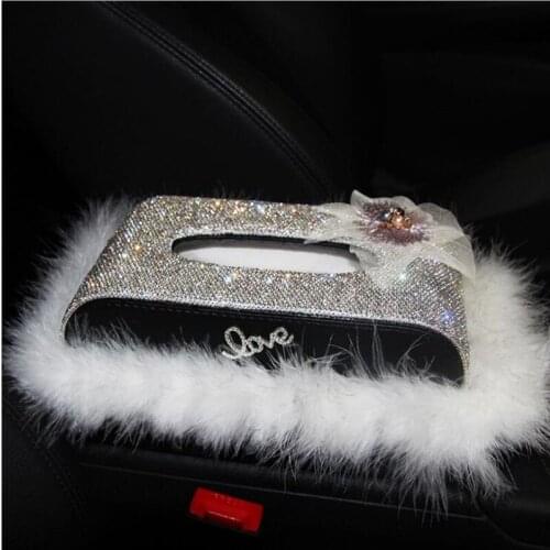 Car Creative Tissue Pumping Cute Cartoon Duck Car Armrest Box Towel Paper Car Seat Back Home Car Towel Tissue Bag Box