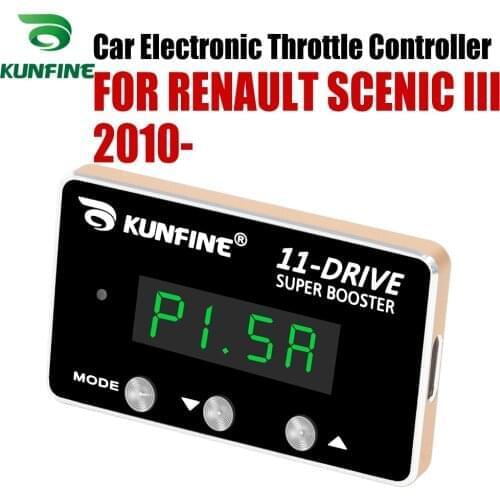 KUNFINE Car Electronic Throttle Controller Racing Accelerator Potent Booster For RENAULT SCENIC III 2010-After Tuning Part