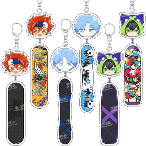 Cosplay Anime Keyring SK8 The Infinity Keychains Acrylic Anime Limited peripheral Toy Key Rings Pendant for Women Jewelry