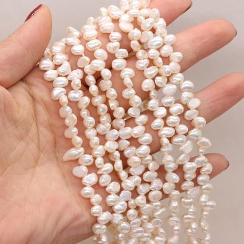Natural Freshwater Pearl Beads Three-seven Hole Loose Beads For jewelry making DIY necklace and bracelet accessories