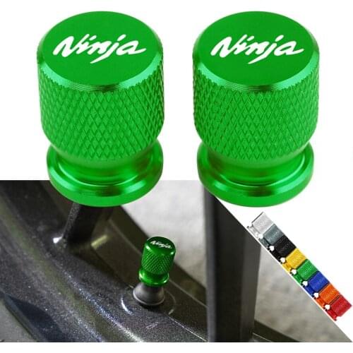 For KAWASAKI Ninja 400 650 300 250 250R Ninja H2R ZX14R ZX10R ZX6R Z1000SX Motorcycle Wheel Tire Valve caps Airtight Covers 4.8
