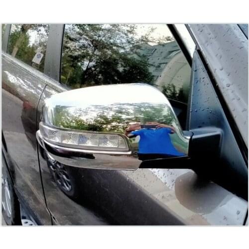 For KIA sorento 2009-2014 ABS Rear View Mirror Cover Trims Side Door Rearview Mirrors Frame Protector ABS Chrome Car Accessories