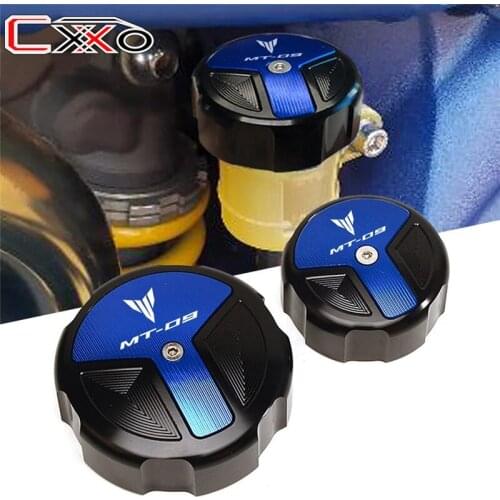 For Yamaha MT09 MT-09 SP 2021-2022 Motorcycle Green High quality Front Rear Fluid Cylinder Master Reservoir Cover