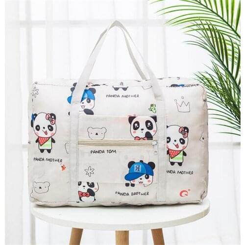 Printed Travel Bag For Women Large Capacity Storage Bag For Travel Clothing Toiletries Weekend Bag Luggage Bag Organizer