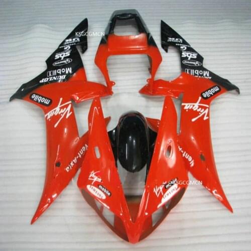 Hot Sales,Body Kit For Yamaha Fairing YZF1000 R1 2002-2003 red black YZF R1 02 03 moto Fairing (Injection molding)