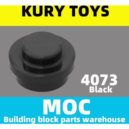 Kury Toys DIY MOC For 6141/4073 100pcs Building block parts For Plate, Round 1 x 1 For toy brick