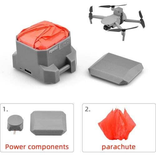 Power Kit+umbrella Cloth for DJI Mavic Air 2 Pro Zoom/AIR 2S Drone Flight Safety Parachute Anti-falling Protection Accessory