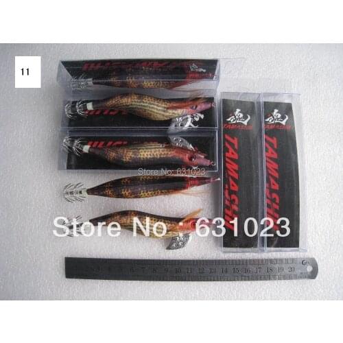 MR OCTOPUS 10pcs fishing lure,squid jig.squid hook,3.5# ,13.5cm 21g,11