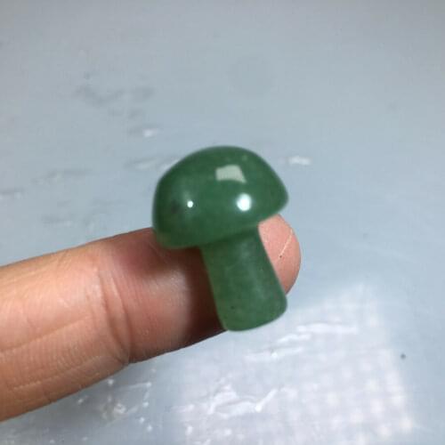 Natural Donglin jade mushroom 10 pieces/hand-carved quartz crystal gift