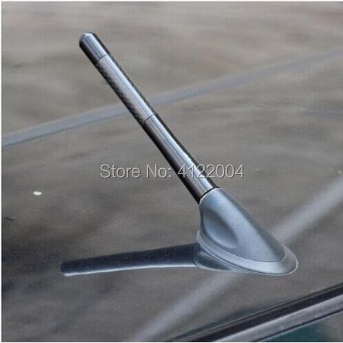 Delicate Black Fiber Carbon Short Antenna Radio Car Aerial Antenna For KIA Forte Carens Rondo Picanto Rio Ceed Soul Sportage K2