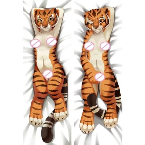 Newly Design Furry Orcus Fandom Female Tiger Dakimakura Bedding Hugging Body Pillowcase Body Pillow Case Covers