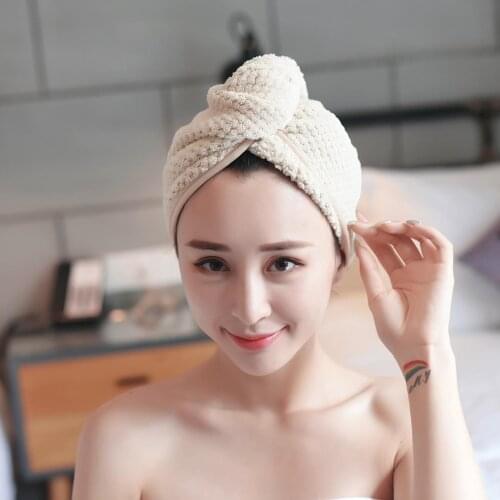 OTHERHOUSE Soft Women Towels Bathroom Microfiber Hair Towel Bath Towel Shower Cap Wrapped Towels Bathroom Drying Strong