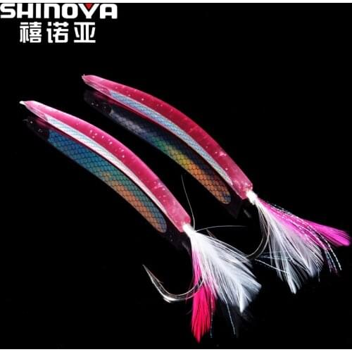 SHINOYA jubilee Noah bow Angle way with feathers false sea fishing bait bait trolls mackerel bionic bait fishing bait mud