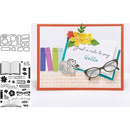 Reading Is Dreaming with Open Eyes Stamps and Dies 2020 for DIY Scrapbook Card Making Books Reading Phrases New Dies And Stamps