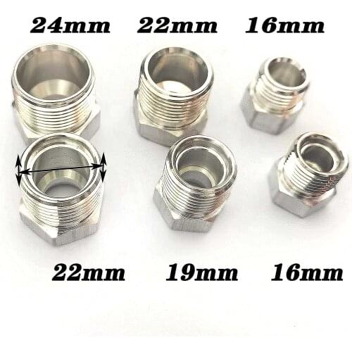 Automotive air conditioning hose connector pipe joint R134a/R12 outer tooth welding aluminum pipe head Conversion fittings