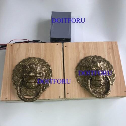 Escape room rotate two lions prop spin props rotate the lions to open the lock real life room escape mysterious door game