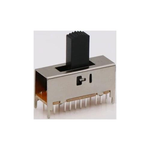10PCS SS-44D04 4P4T handle heights can be customized slide switch 20 pin with 4 fixed pin