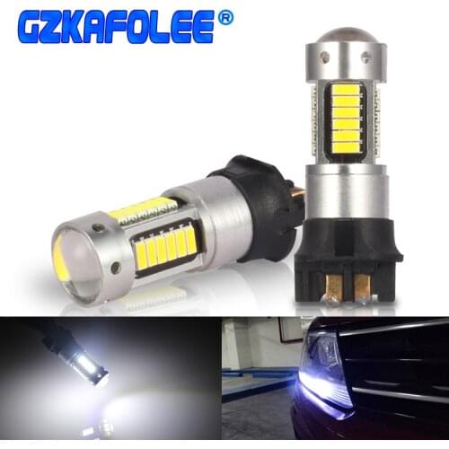 2PCS White Canbus PWY24W LED PW24W Bulb For Audi A3 A4 A5 Q7 BMW i3 MINI Cooper F55 F56 Mercedes GLK GLC Front Turn Signal Light