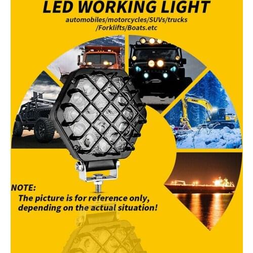 48W LED Work Light Bar 4800LM Driving Fog Spot Lamp for Car Truck Offroad SUV