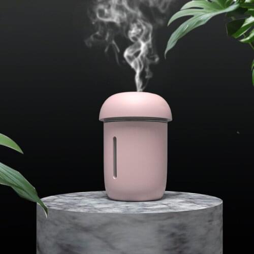 Air Humidifier Aromatherapy 200ML Mushroom Ultrasonic Diffuser With Mini USB Fan&LED Lamp Mist Maker For Home Car