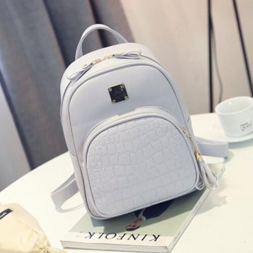 2021 Women Leather Backpacks Alligator bags Crocodile Pattern Schoolbag For Teenage Girls Ladys Fashion Student Bagpack Mochila