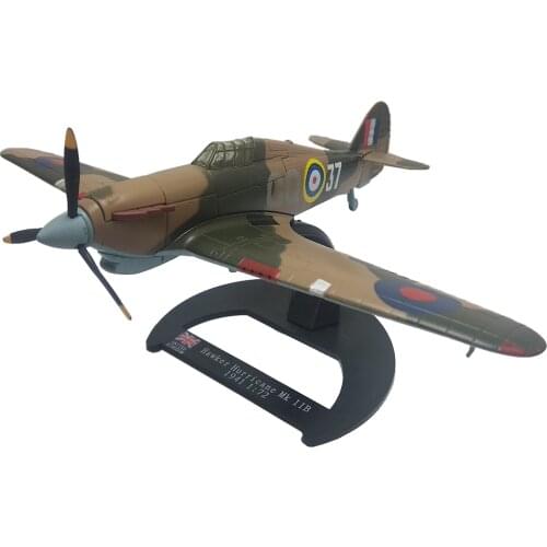 14612 Diecast 1/72 Scale Plane RAF Hawker Hurricane Fighter - Aircraft Models Military - Airplane Toy for Gift Collecttion