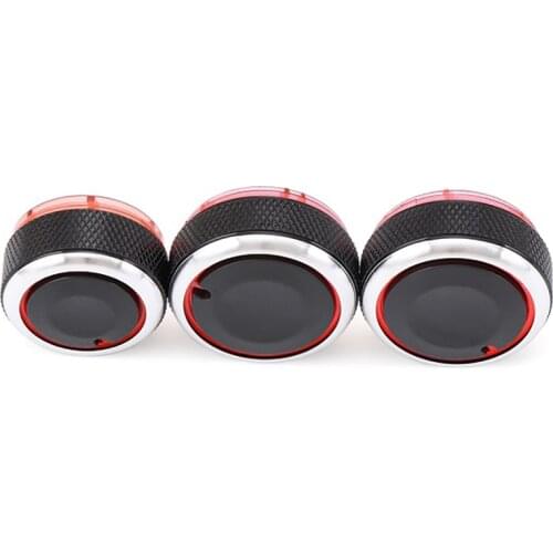 3pcs/set control switch knob air conditioning For Volkswagen VW Polo 2014 to 2017 ac knobs heat control switch knob