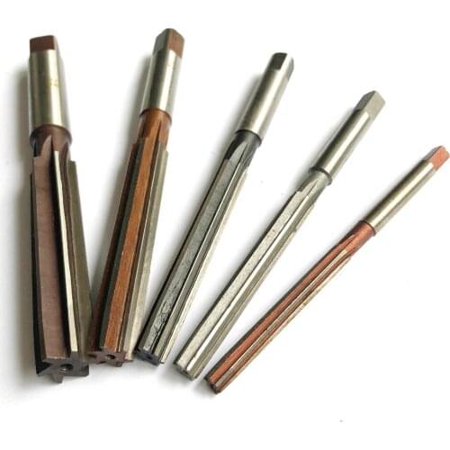 5PCS Hand Reamer 1/4'' 5/16'' 3/8'' 1/2'' 5/8'' Precision Alloy Steel Straight Shank Machine Tools Set Chucking Cutters