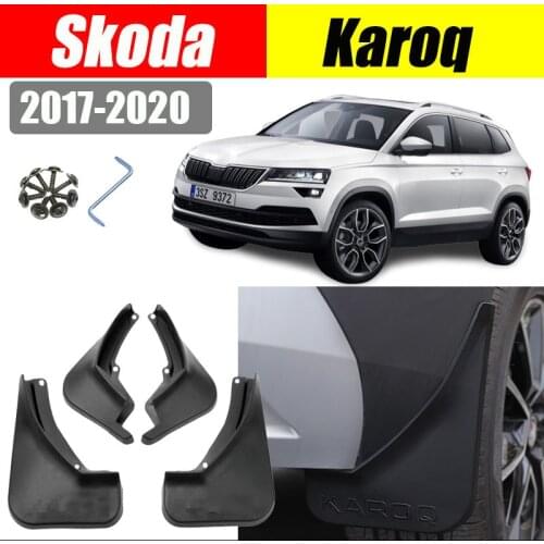 Mud flaps For Skoda Karoq Mudguards Fender Karoq Mud flap splash Guard Fenders Car accessories auto styline Front Rear 4 pcs