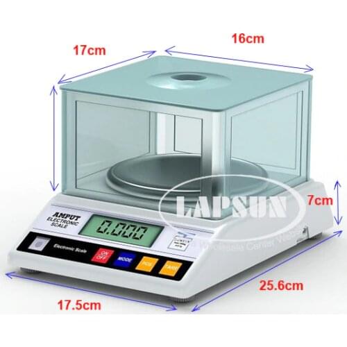 0.01g- 600g Big Size Digital Electric Jewelry Gram Gold Gem Coin Lab Bench Balance Weight Accurate Scale Weigh Amput New