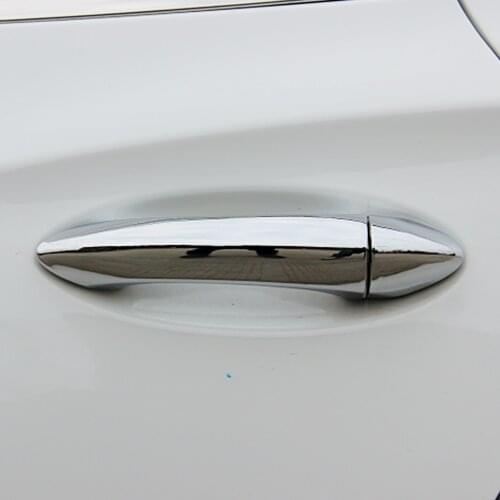 For Chevrolet Cruze 2nd Gen 2016-2019 Chrome Exterior Door Handle Cover Trim Moulding Bezel For Chevrolet Bolt EV 2017-2020