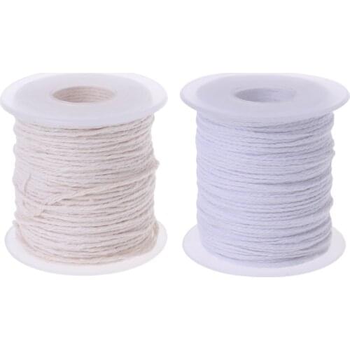 61m Cotton Braid Candle Wick Core Spool Non-smoke DIY Oil Lamps Candles Supplies candle making wick candle wicks