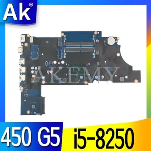 MB For HP ProBook 450 G5 Laptop Motherboard With SR3LA i5-8250u L00825-601 L00825-001 DA0X8CMB6E0 DDR4 MB 100% Tested Fast Ship