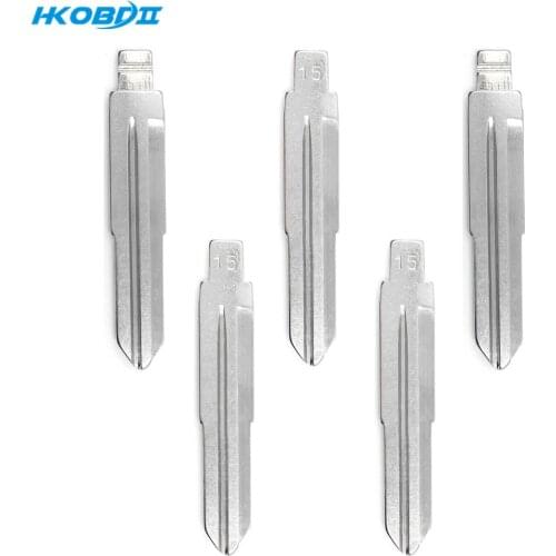 HKOBDII #15 HY14 for Hyundai for Kia for Suzuki for Jeep for Mitsubishi Brand New Metal Uncut Flip KD Remote Car Key Blade Type