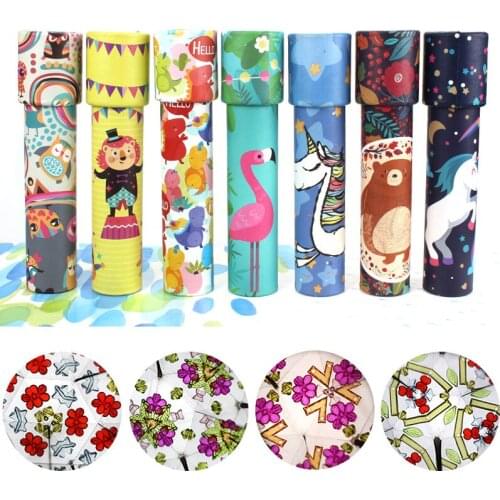 Interactive Logical Rotating 3D Kaleidoscope Magic Classic Educational Toys for Kids Imaginative Cartoon Animal Children Gifts