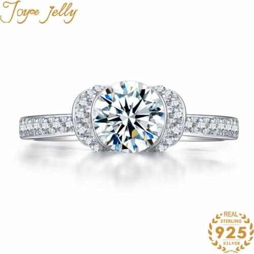 JoyceJelly 925 Sterling Silver Trendy Ring for Women Fashion Jewelry Hot Selling Unique Gifts for Lady Wife Girlfriend Wholesale