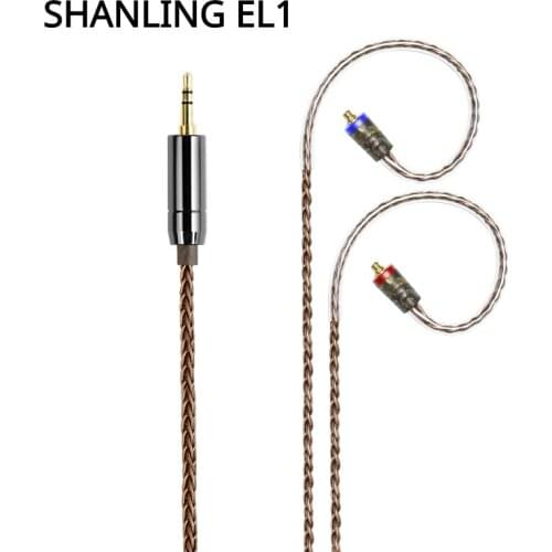 SHANLING EL1 2.5/4.4mm Balanced 3.5mm Single-ended MMCX Earphone Cable Furukawa Single Crystal Core Copper for ME700 ME500