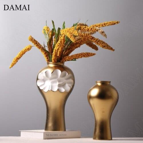 Chinese Hollow Relief Ceramic Vase Modern Creative Desktop Vases Ornaments Conference Room Counter Flower Pots Home Decoration